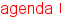 agenda