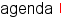 agenda